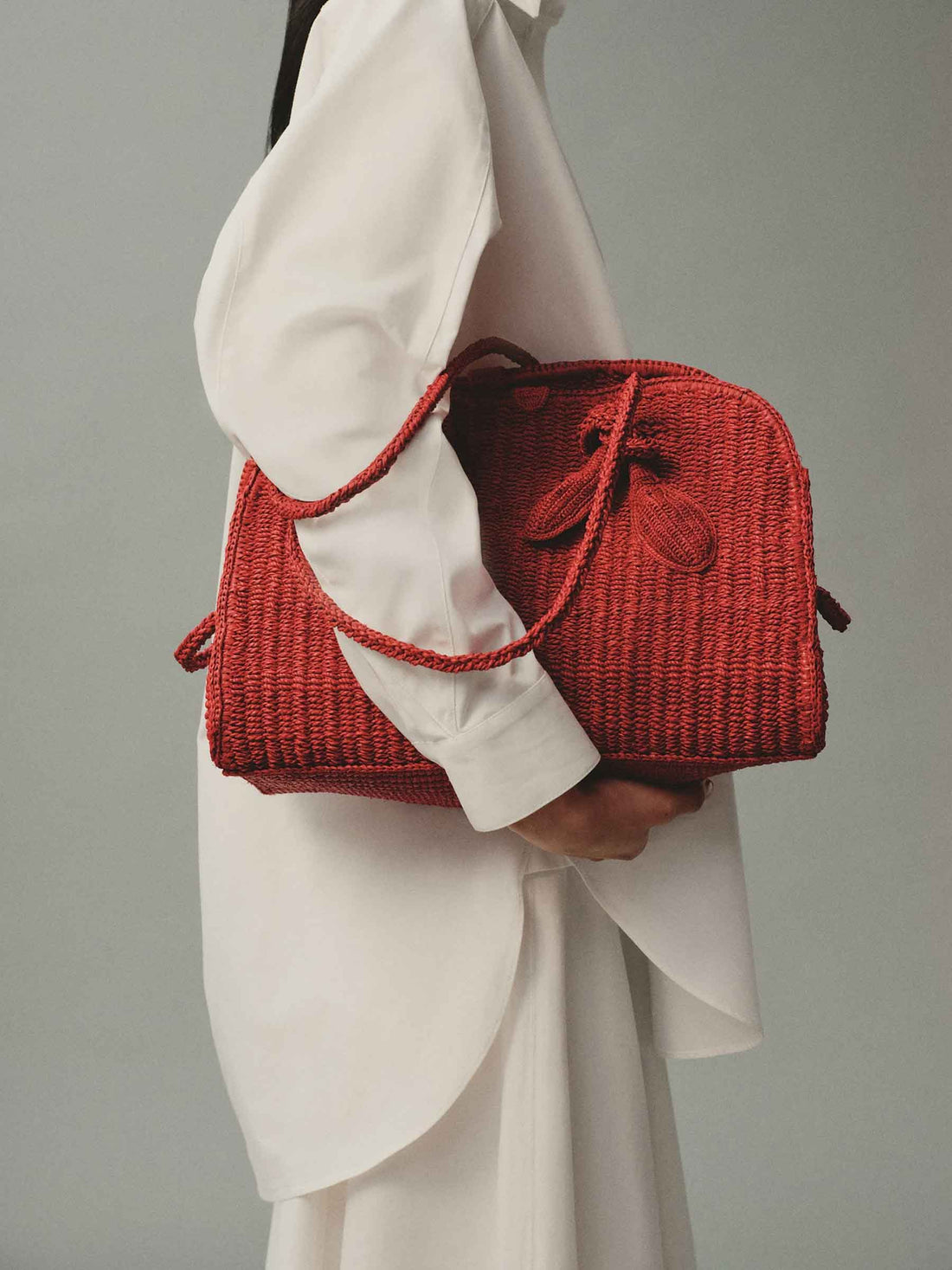 Outlet online Jacquemus Mujer Bolso Le Turismo color Rojo sku 814-000102 02 - Foto 2
