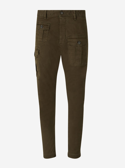 Outlet online Dsquared2 Hombre Pantalones Cargo Sexy color Verde Militar sku 521-003083 01 - Foto 2