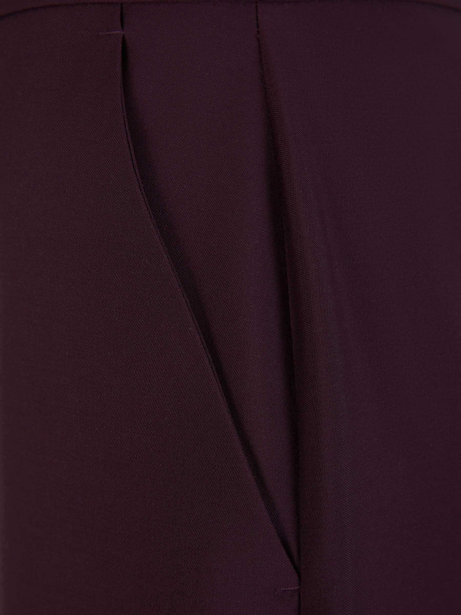 Outlet online McQueen Mujer Pantalones Formales Lana color Púrpura sku 761-003472 01 - Foto 3