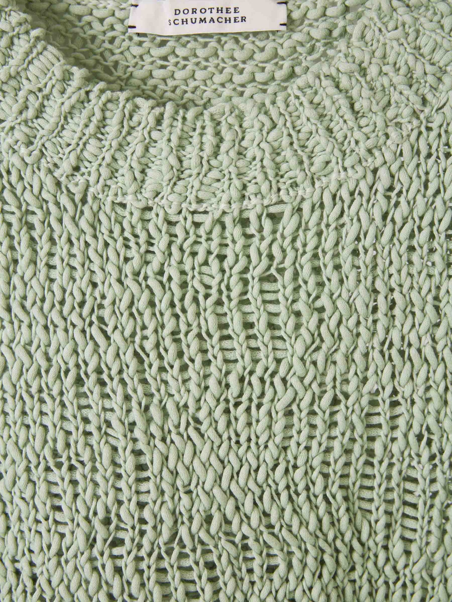Outlet online Dorothee Schumacher Mujer Jersey Punto Algodón color Verde Menta sku 711-003150 01 - Foto 4