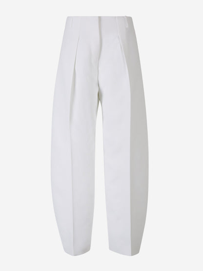 Outlet online Jacquemus Mujer Pantalones Le pantalon Ovalo color Blanco sku 761-003399 01 - Foto 2