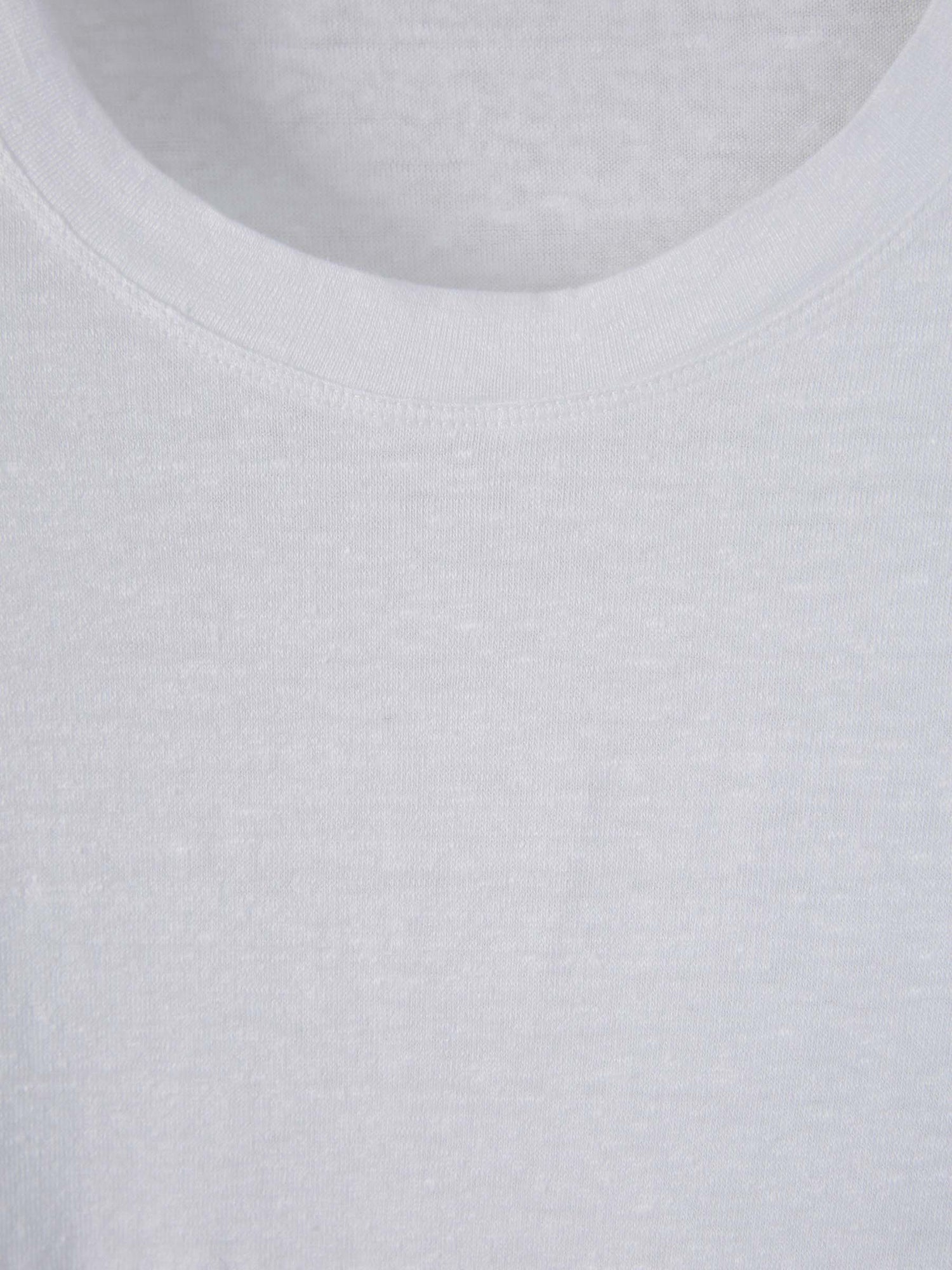 Outlet online Zanone Hombre Camiseta Fluida Lino color Blanco sku 553-003558 01 - Foto 3