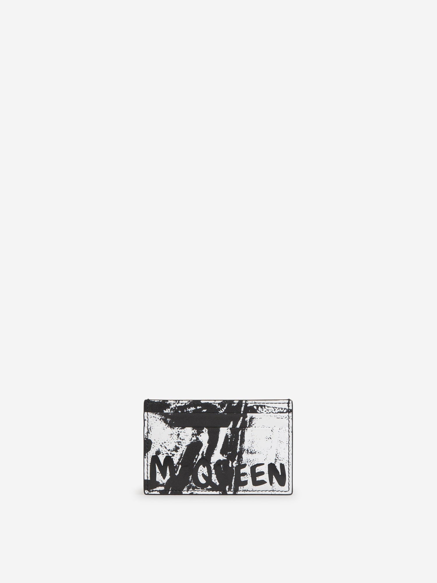 Outlet online McQueen Hombre Tarjetero Estampado Piel color Negro sku 691-001276 01 - Foto 1