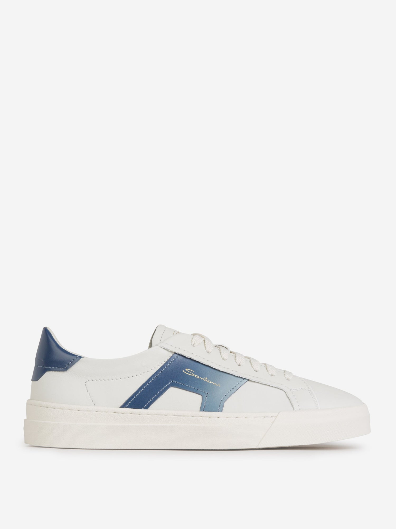 Outlet online Santoni Hombre Sneakers Double Buckle color Blanco sku 616-002730 01 - Foto 1