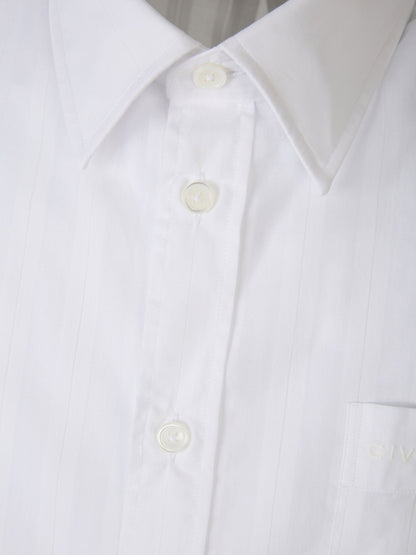 Outlet online Givenchy Hombre Camisa Gasa Motivo Rayas color Blanco sku 532-000558 01 - Foto 4