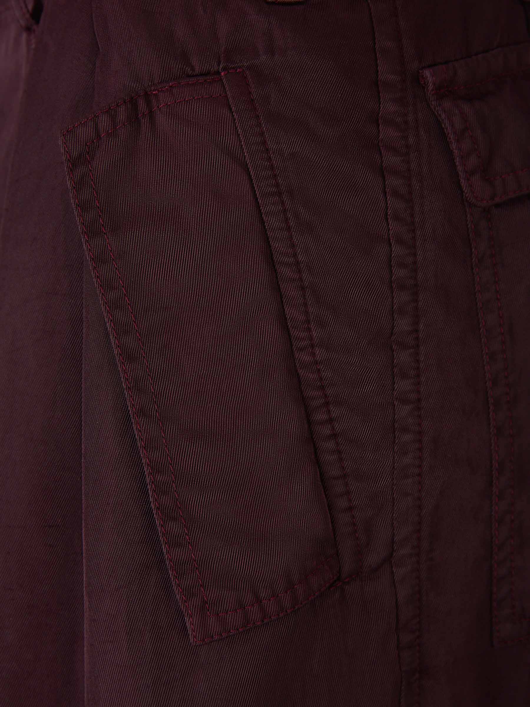 Outlet online Dries Van Noten Mujer Pantalones Cargo Fluidos color Burdeos sku 761-003501 00 - Foto 4