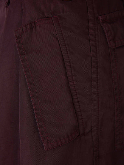 Outlet online Dries Van Noten Mujer Pantalones Cargo Fluidos color Burdeos sku 761-003501 00 - Foto 4