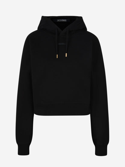 Outlet online Jacquemus Mujer Sudadera Le Gros Grain color Negro sku 715-000146 02 - Foto 5