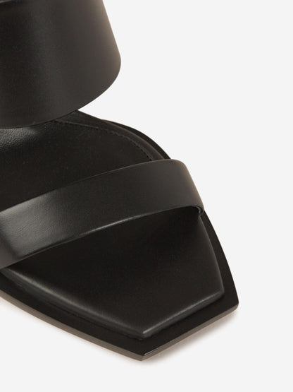 Outlet online Alexander McQueen Mujer Mules Tacón Geométrico color Negro sku 800-005108 01 - Foto 5