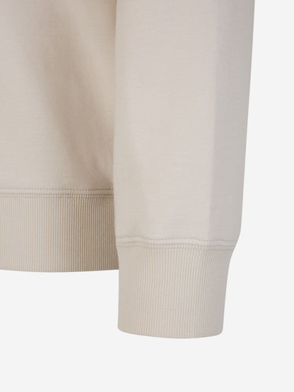 Outlet online Brunello Cucinelli Hombre Sudadera Crewneck Bordado color Crema sku 542-002346 01 - Foto 4