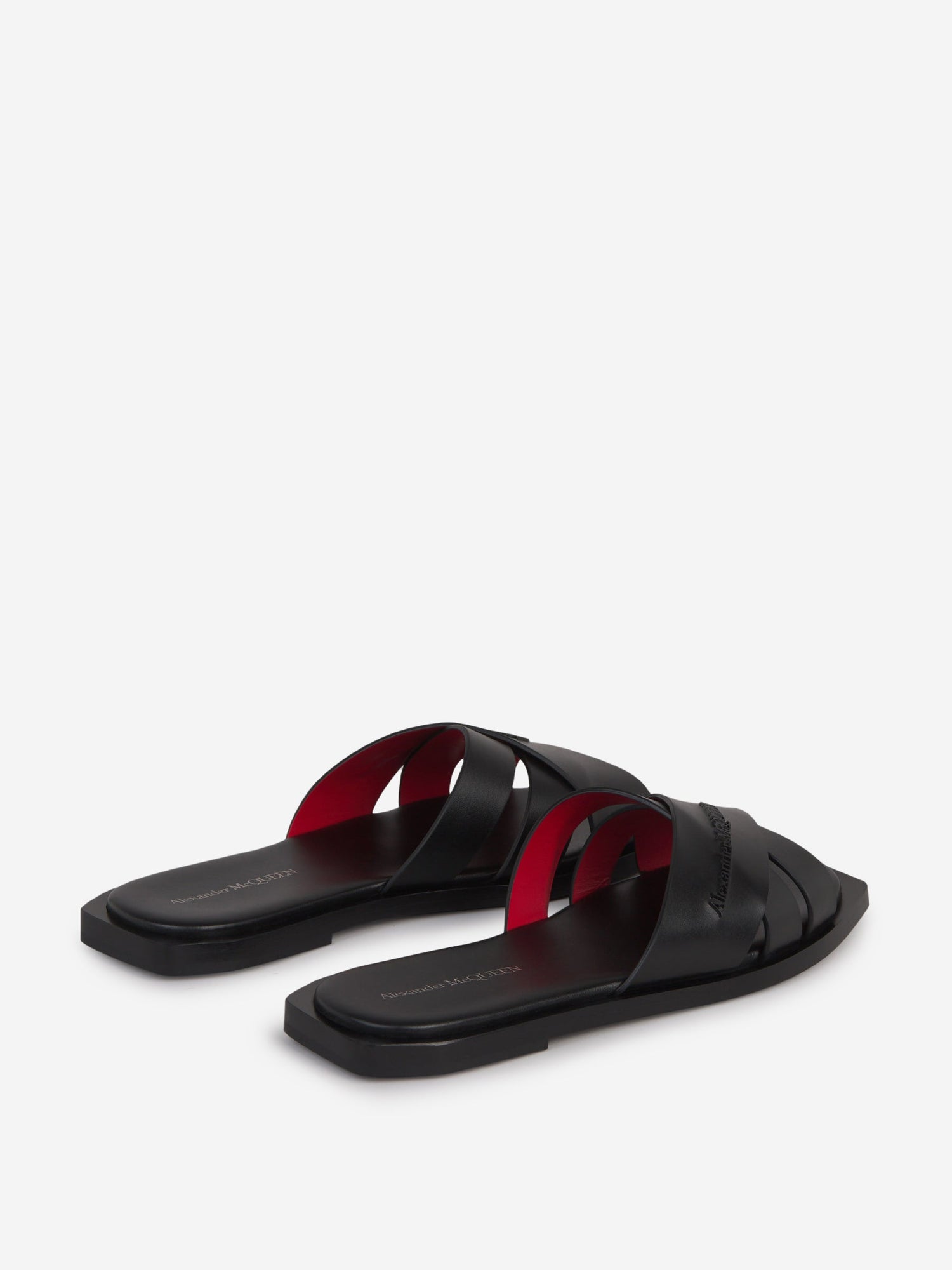Outlet online McQueen Hombre Sandalias New Gloss color Negro sku 617-000107 01 - Foto 3