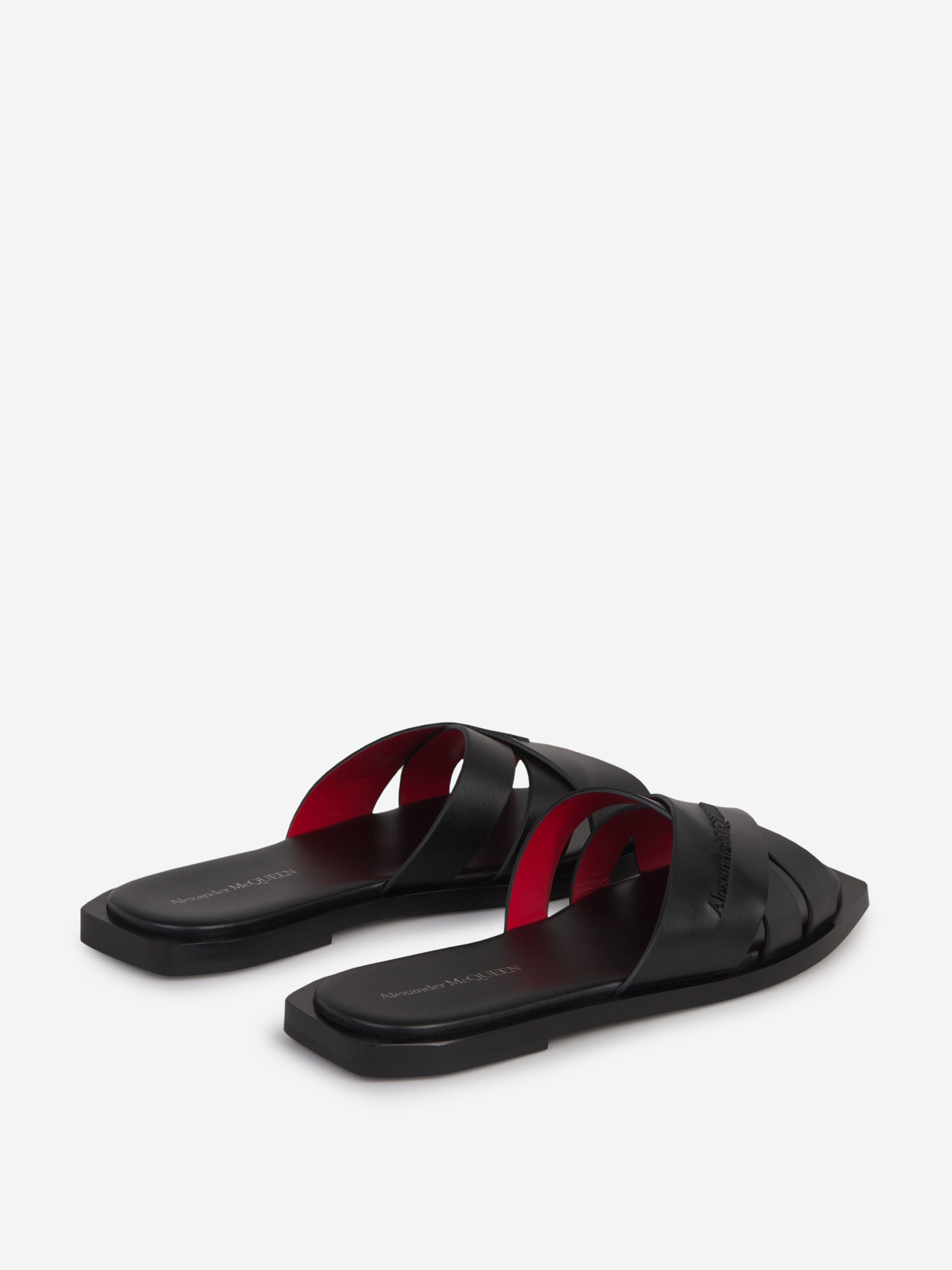 Outlet online McQueen Hombre Sandalias New Gloss color Negro sku 617-000107 01 - Foto 3