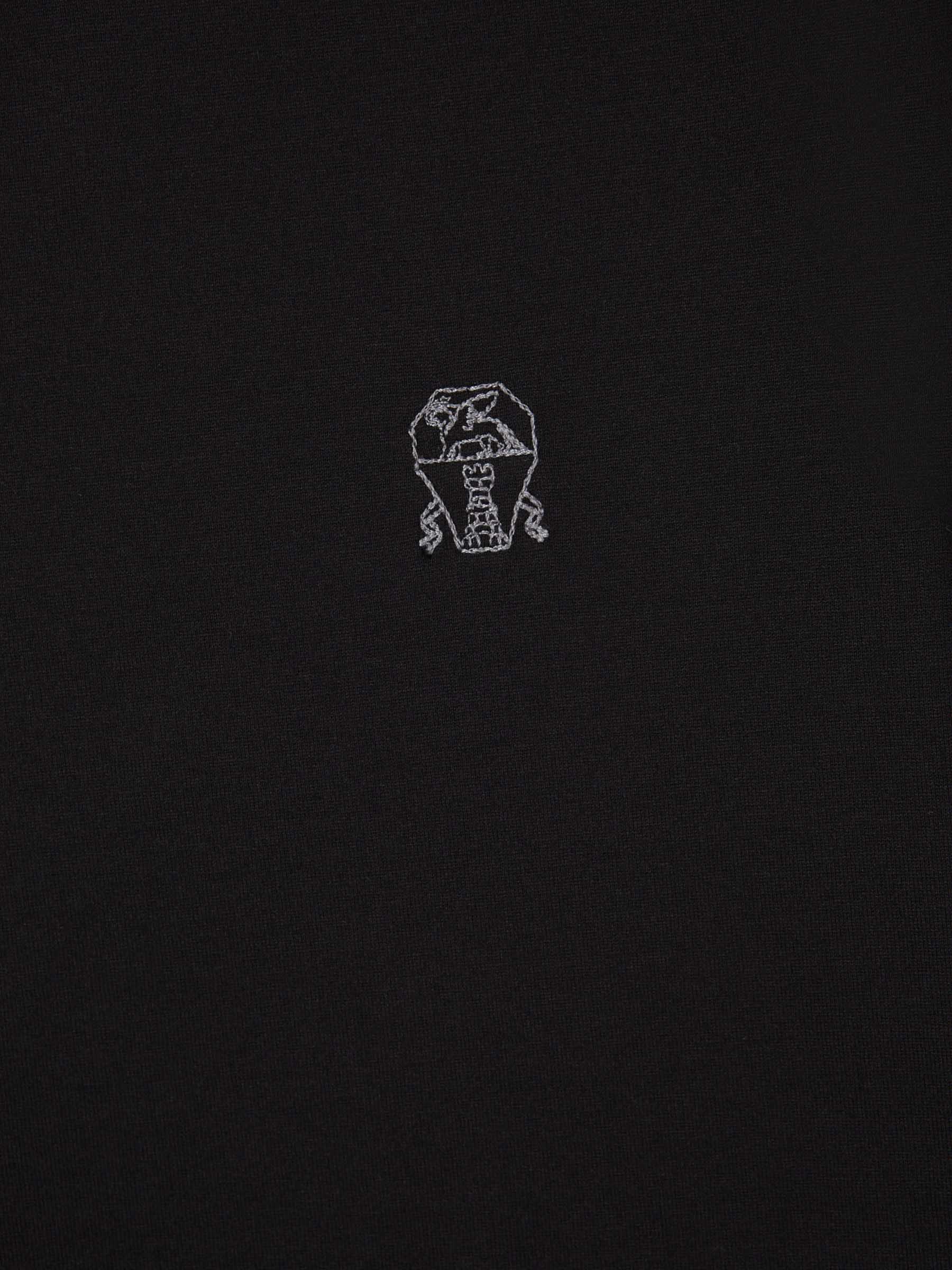 Outlet online Brunello Cucinelli Hombre Camiseta Detale Bicolor color Negro sku 553-003822 01 - Foto 5