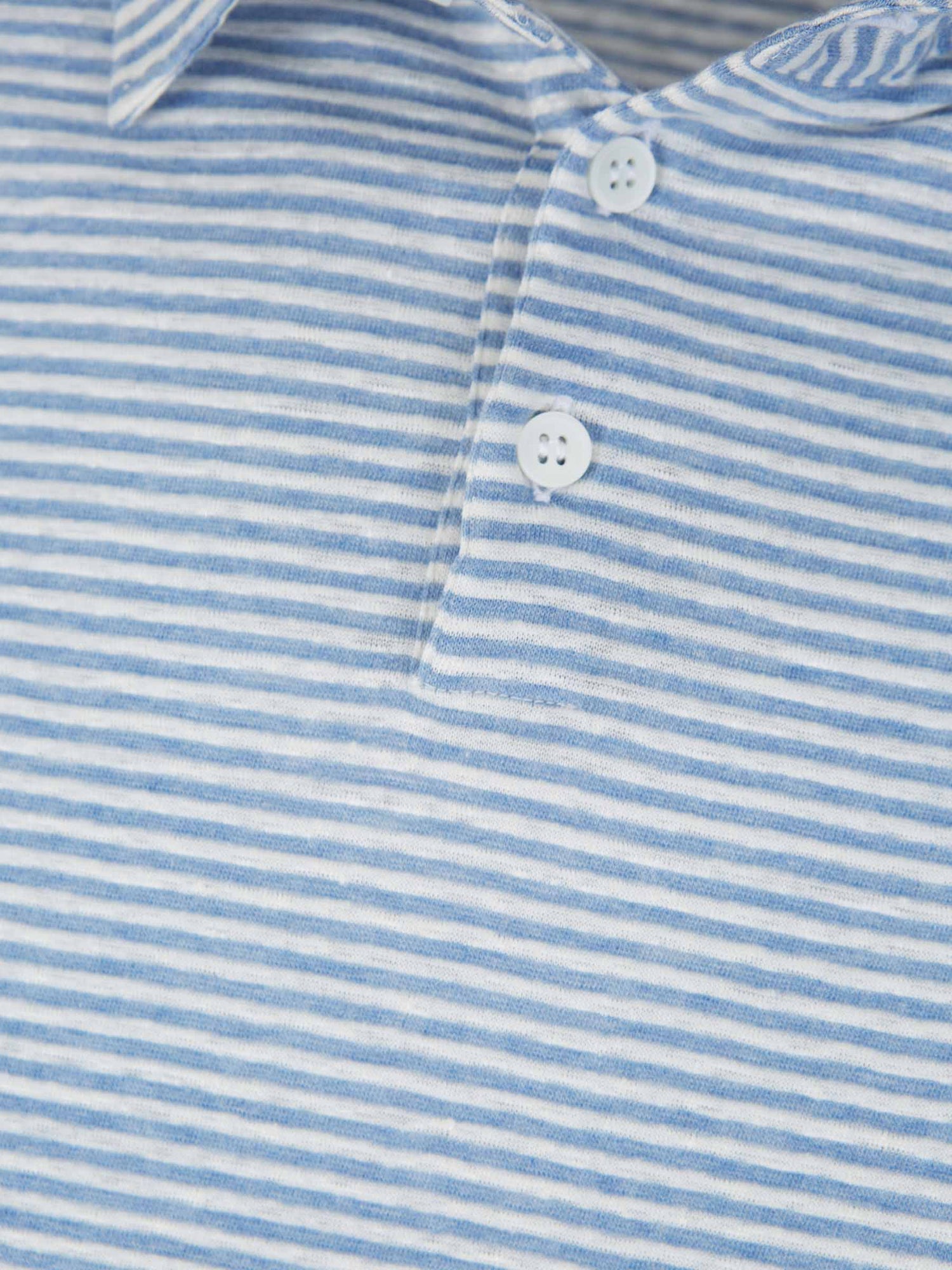 Outlet online Zanone Hombre Polo Motivo Rayas Lino color Azul sku 552-001434 01 - Foto 3