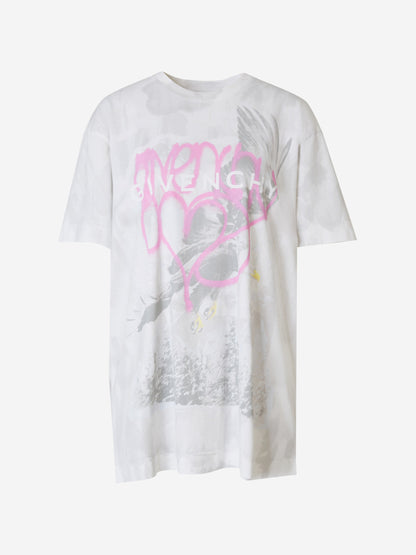 Outlet online Givenchy Hombre Camiseta Smoke Algodón color Blanco sku 553-003454 01 - Foto 1