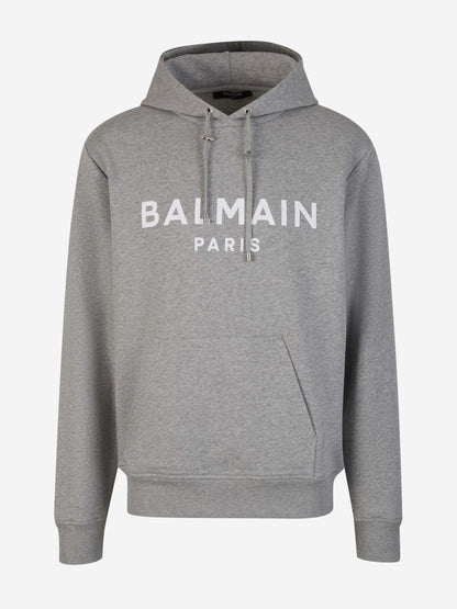 Outlet online Balmain Hombre Sudadera Capucha Logo color Gris Claro sku 545-001482 01 - Foto 1