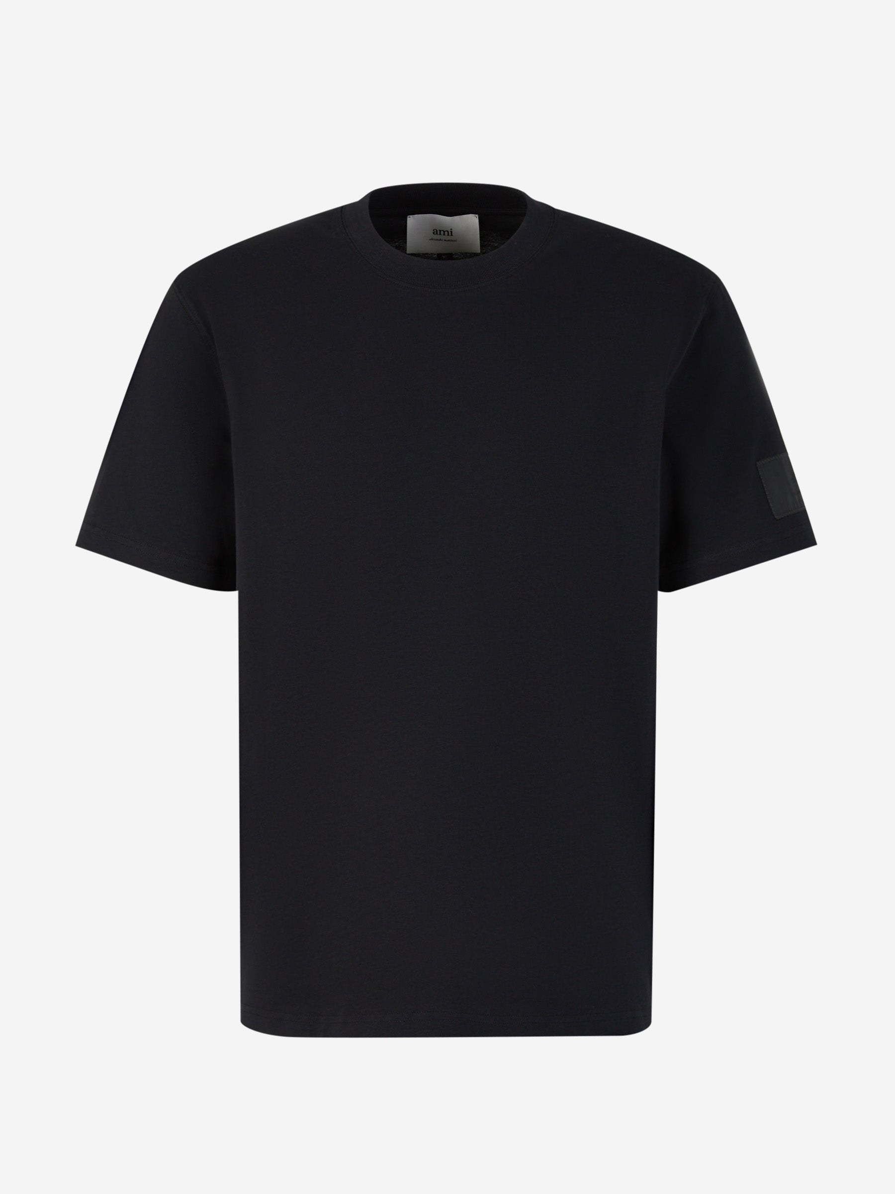 Ami Paris Camiseta Lisa Algodón color Negro sku 553-003677 01 - Foto 1