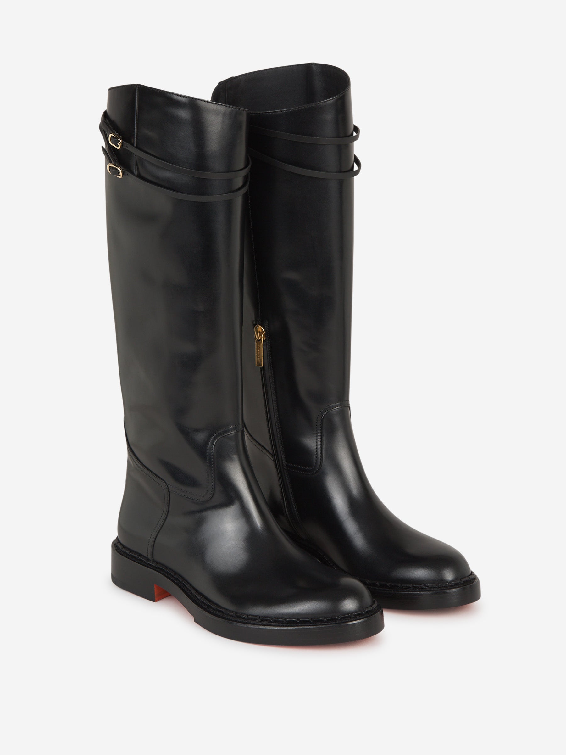 Santoni Botas Piel color Negro sku 805-000664 01 - Foto 2