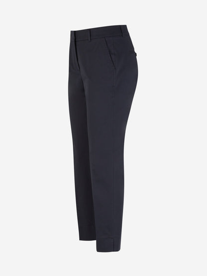 Outlet online Peserico Mujer Pantalones Formales Algodón color Azul Noche sku 761-003458 01 - Foto 2