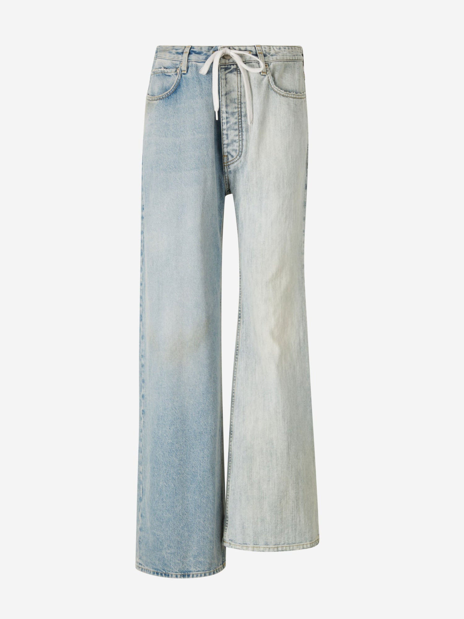 Outlet online Balenciaga Mujer Jeans Overseize Fit Bicolor color Azul Denim Oscuro sku 761-003578 01 - Foto 1