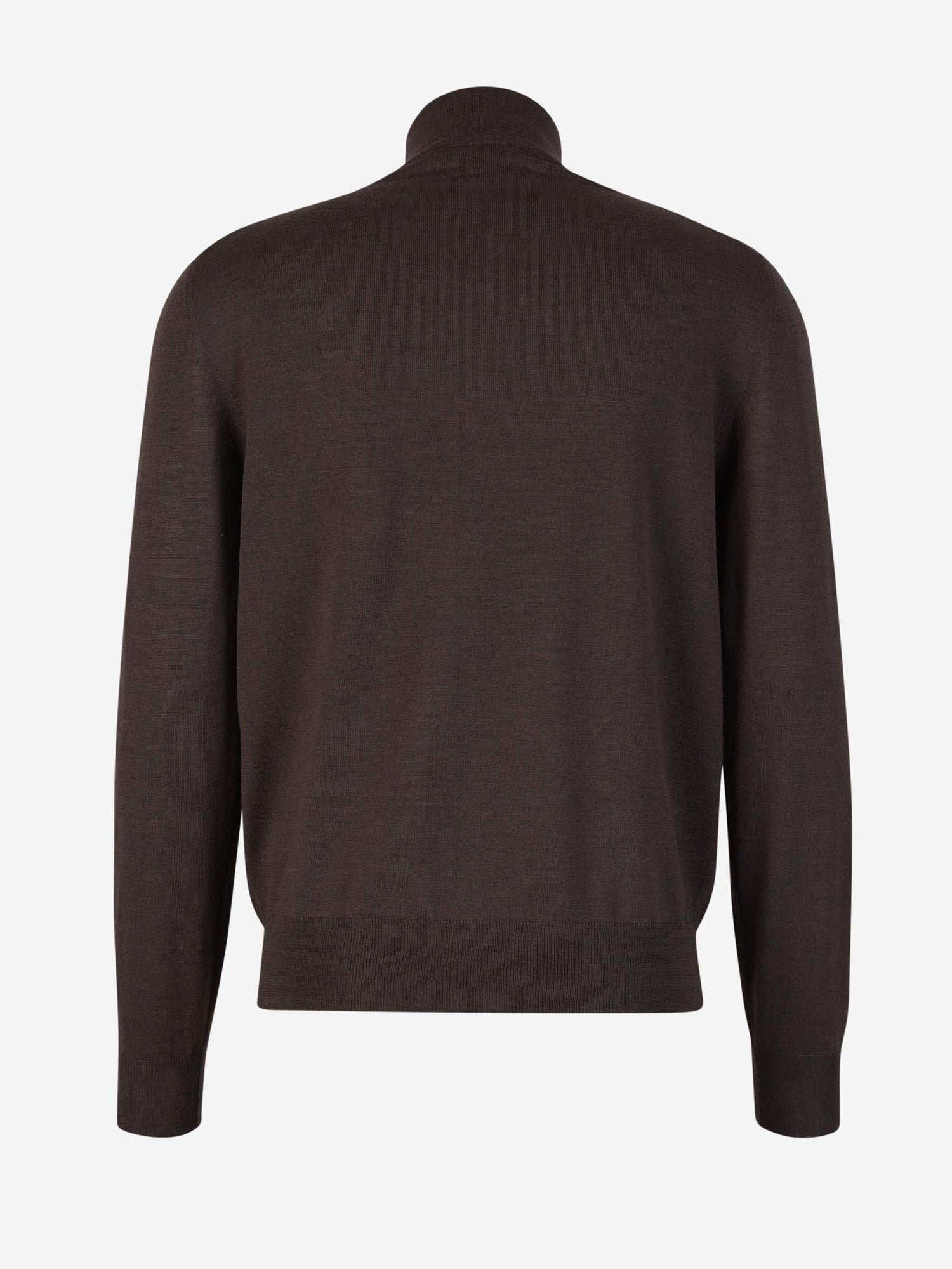 Outlet online Canali Hombre Jersey Lana Cuello Cremallera color Marrón sku 542-002233 02 - Foto 2
