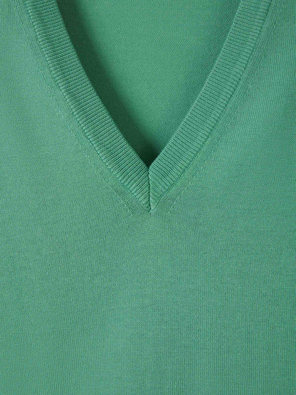 Outlet online Santa Eulalia Hombre Jersey Cuello Pico color Verde Menta sku 542-002357 01 - Foto 3