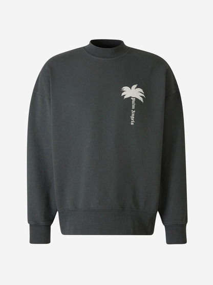 Outlet online Palm Angels Hombre Sudadera Algodón Logo color Gris Antracita sku 545-001548 01 - Foto 1