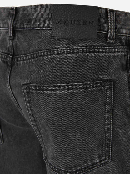 Outlet online McQueen Hombre Jeans Efecto Desgastado color Negro sku 522-002717 01 - Foto 5