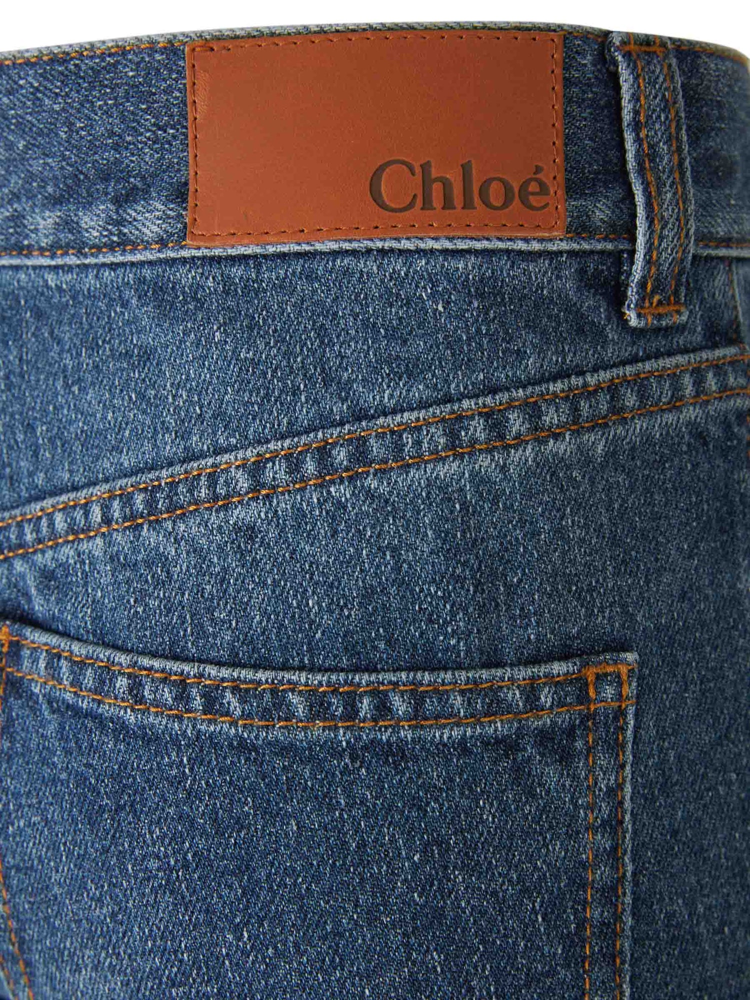 Outlet online Chloé Mujer Jeans Straight Fit Masaya color Azul Denim Oscuro sku 763-001552 01 - Foto 6