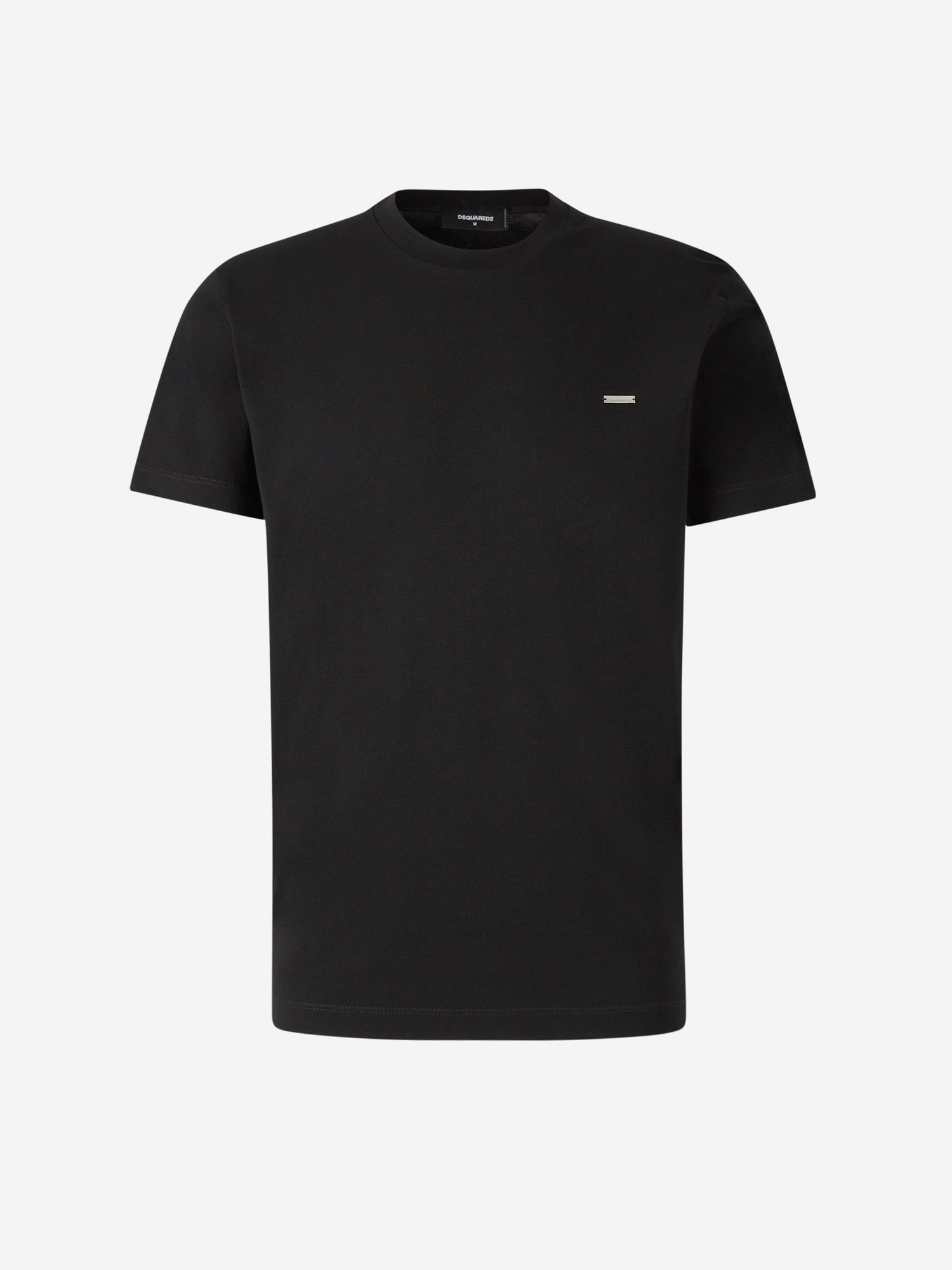 Outlet online Dsquared2 Hombre Camiseta Logo Algodón color Negro sku 553-003794 02 - Foto 2