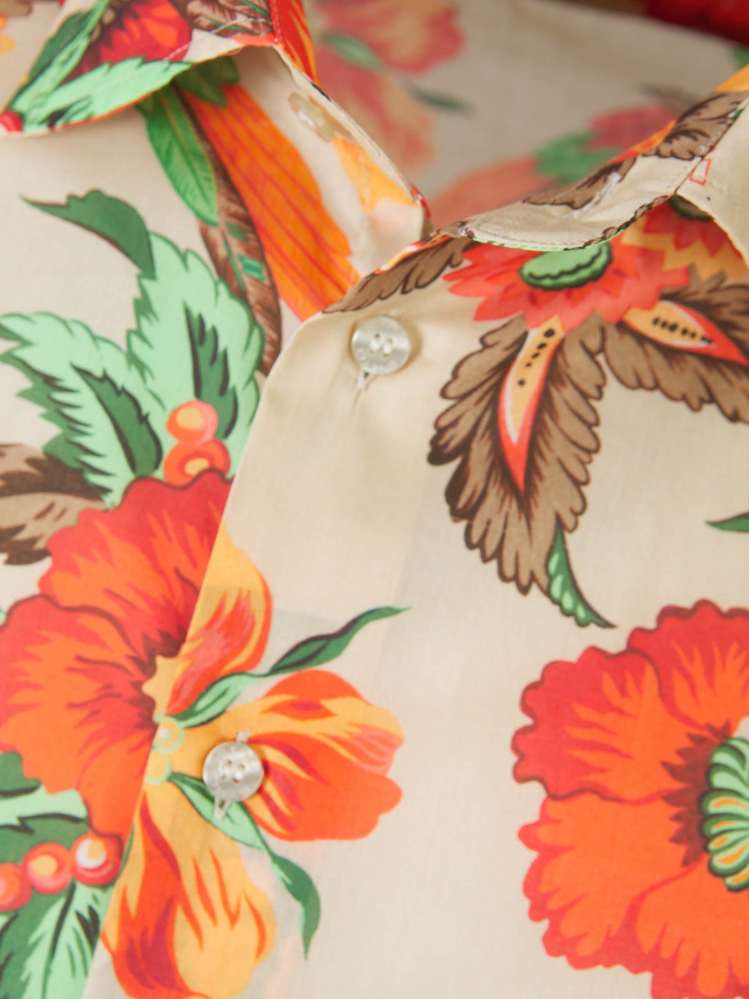 Outlet online Etro Hombre Camisa Motivo Floral color Naranja sku 531-006214 01 - Foto 3