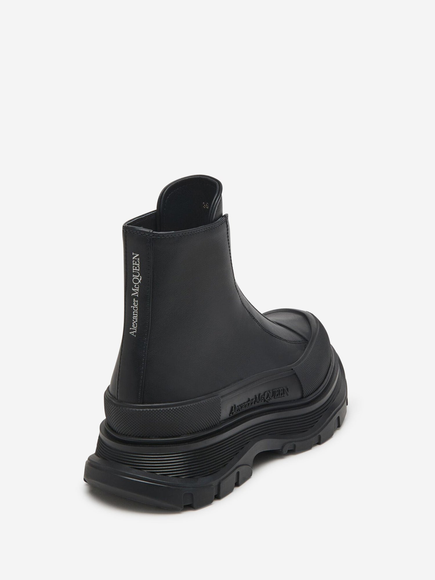 Outlet online McQueen Mujer Botines Tread Slick color Negro sku 805-000735 01 - Foto 3