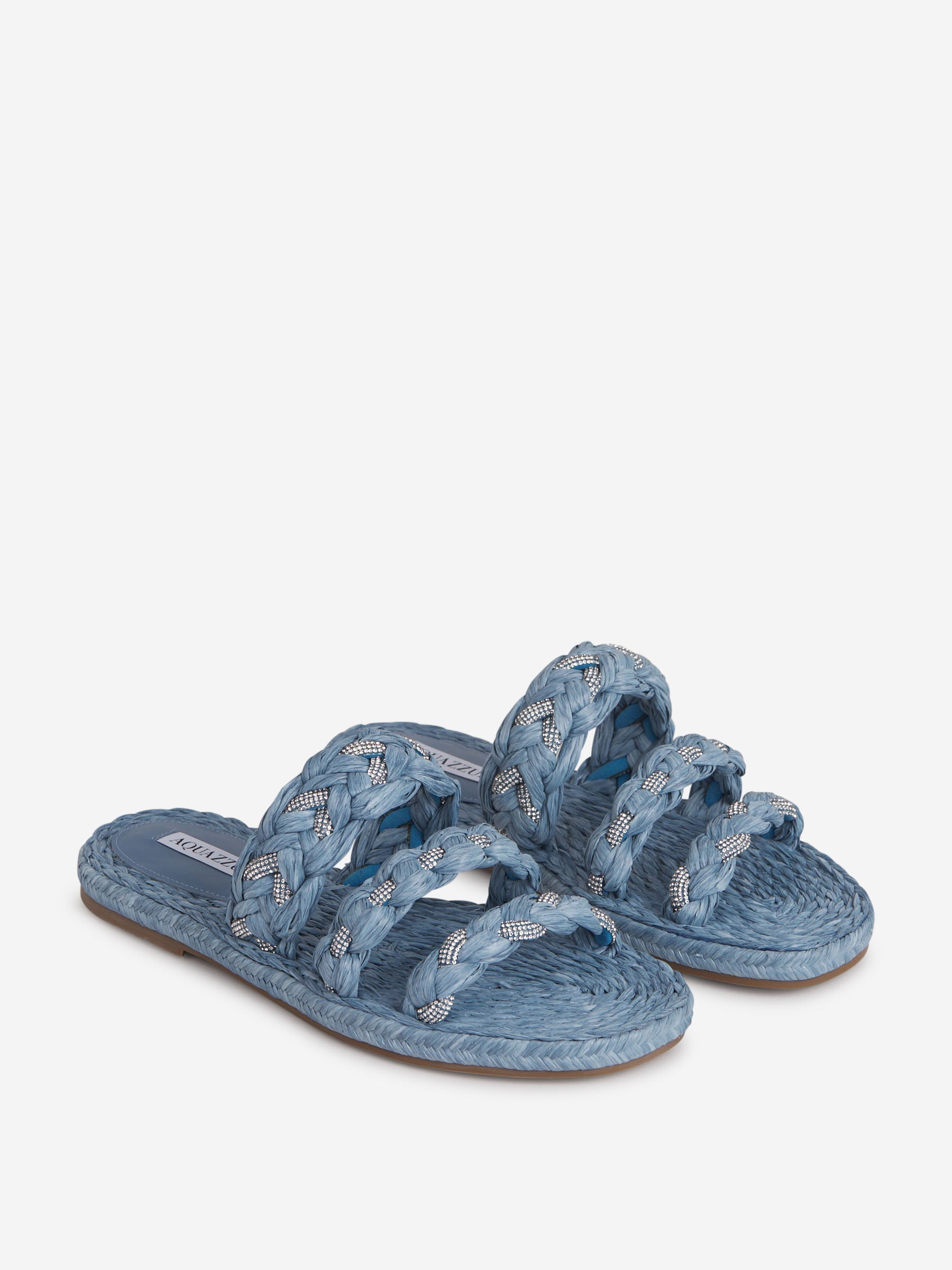 Outlet online Aquazzura Mujer Sandalias Costera Rafia color Azul sku 800-005266 01 - Foto 2