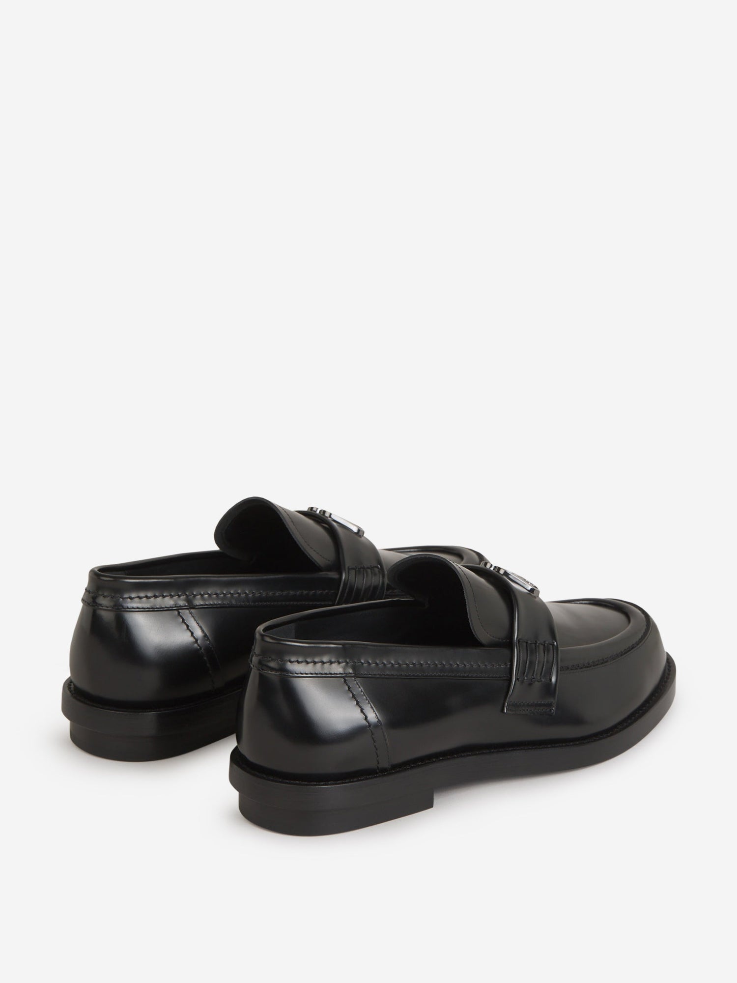 Outlet online McQueen Hombre Mocasines Piel Logo color Negro sku 611-004367 01 - Foto 3