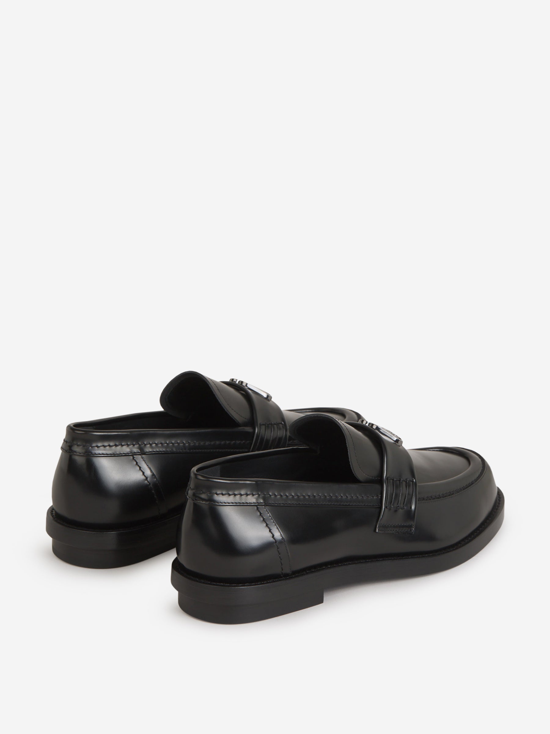 Outlet online McQueen Hombre Mocasines Piel Logo color Negro sku 611-004367 01 - Foto 3