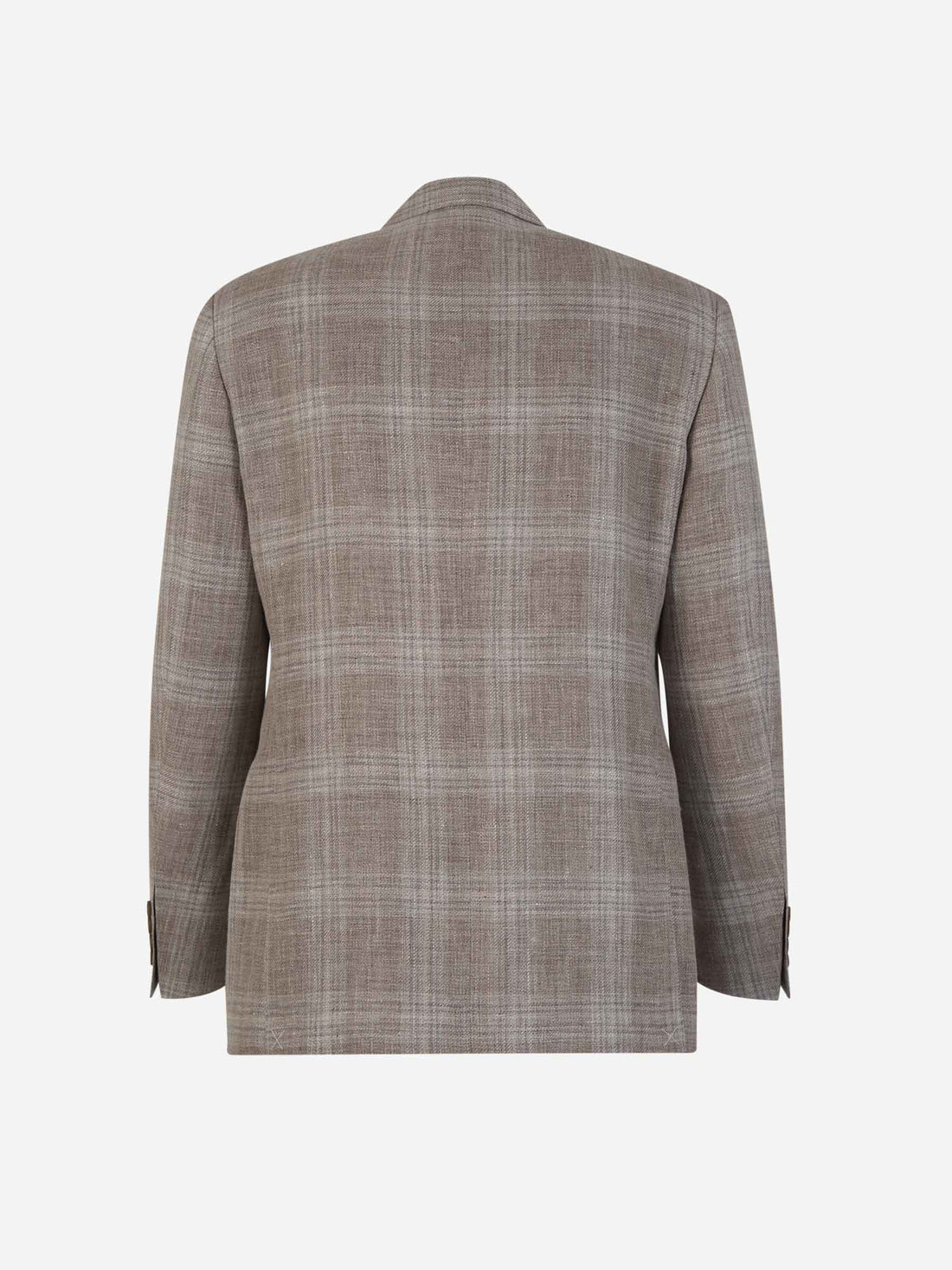 Outlet online Canali Hombre Americana Motivo Cuadros color Topo sku 302-003459 01 - Foto 2