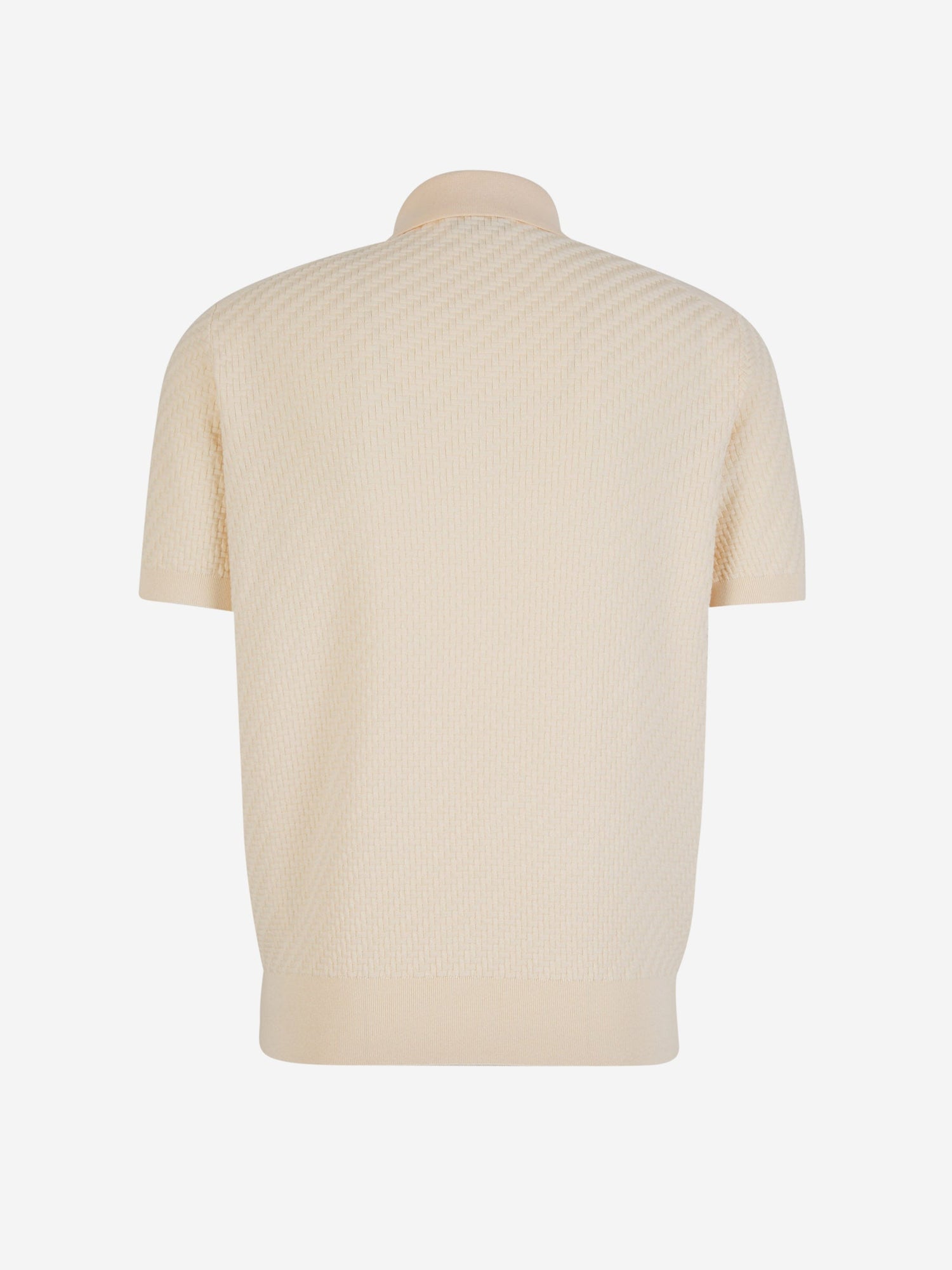 Outlet online Brioni Hombre Polo Punto Texturizado color Naranja Claro sku 552-001447 02 - Foto 2