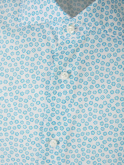 Outlet online Vincenzo di Ruggiero Hombre Camisa Motivo Floral color Azul sku 531-006154 01 - Foto 3