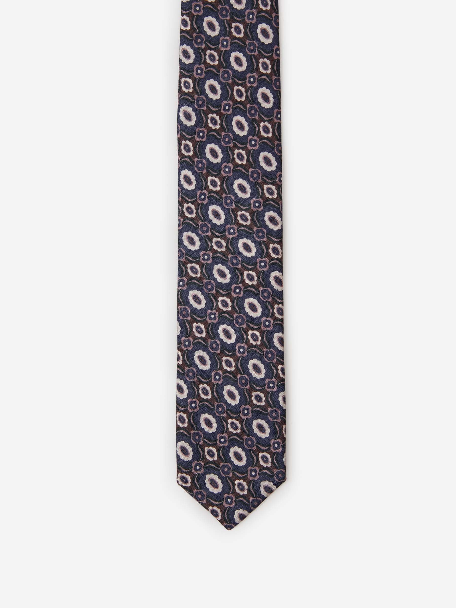 Lardini Corbata Motivo Geométrico color Azul Noche sku 601-001330 02 - Foto 2