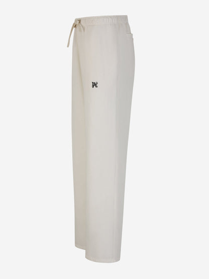 Outlet online Palm Angels Hombre Joggers Monograma Bordado color Crema sku 521-002990 01 - Foto 2