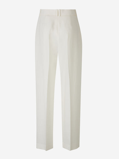 The Row Pantalones Antone Lino color Blanco sku 761-003466 01 - Foto 3