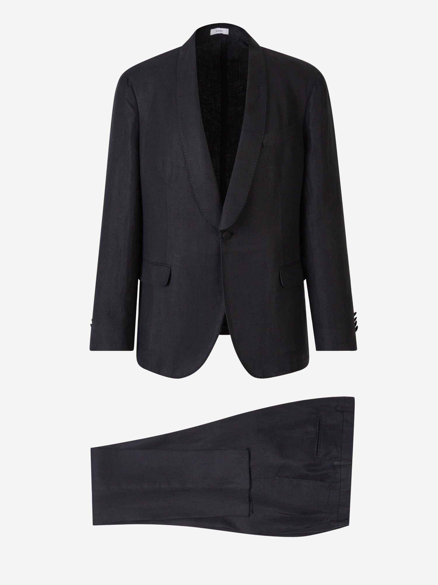 Outlet online Boglioli Hombre Traje Liso Lino color Azul Marino sku 312-002795 02 - Foto 1