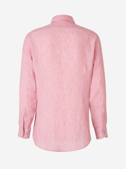 Outlet online Etro Hombre Camisa Lino Logo color Rosa sku 531-006216 01 - Foto 2