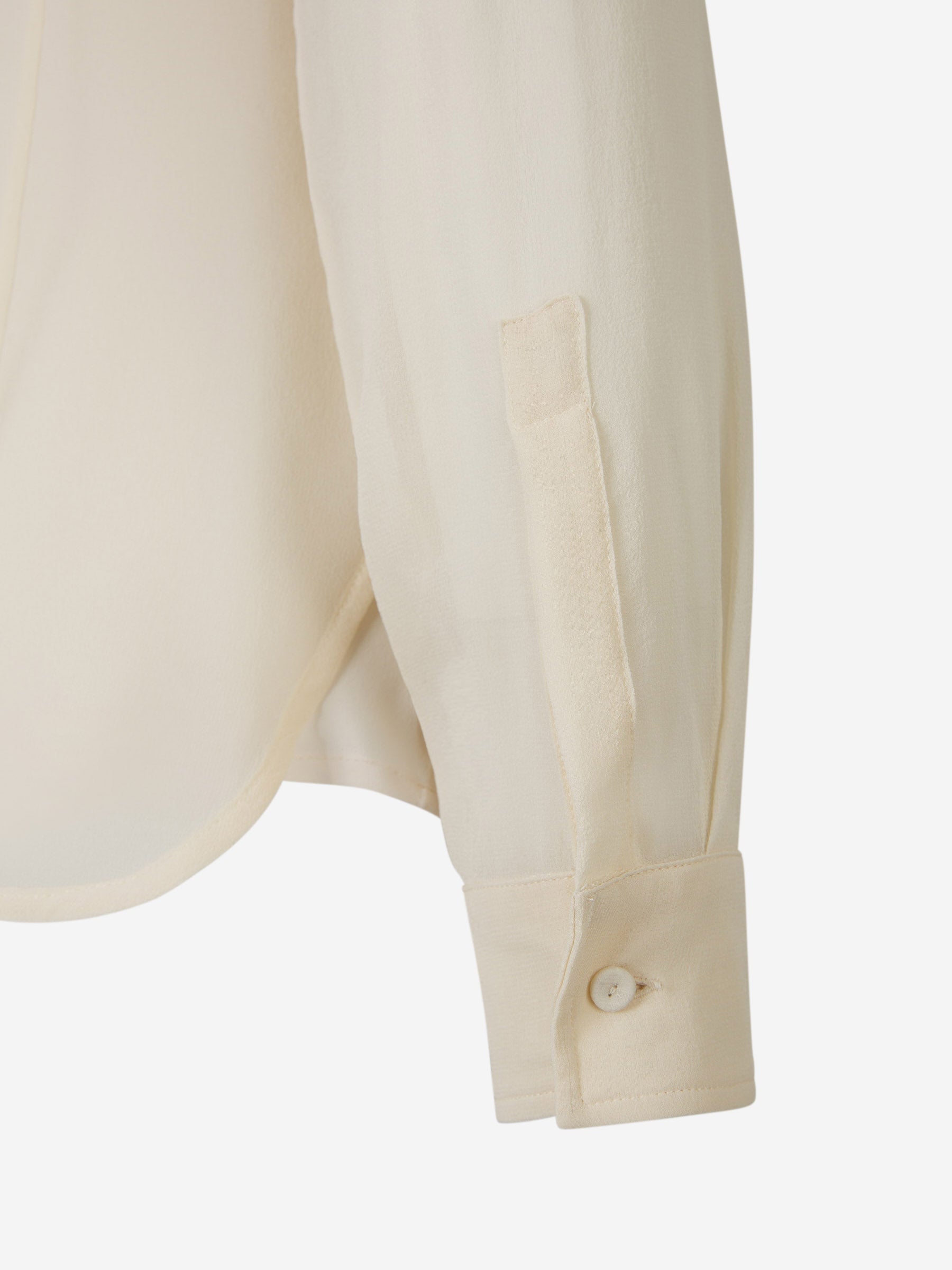 Outlet online Max Mara Mujer Blusa Semitransparente Fluida color Crema sku 701-002086 01 - Foto 5