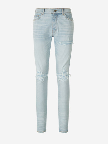 Outlet online Amiri Hombre Jeans Skinny Fit MX1 color Azul Denim Claro sku 522-002645 01 - Foto 1