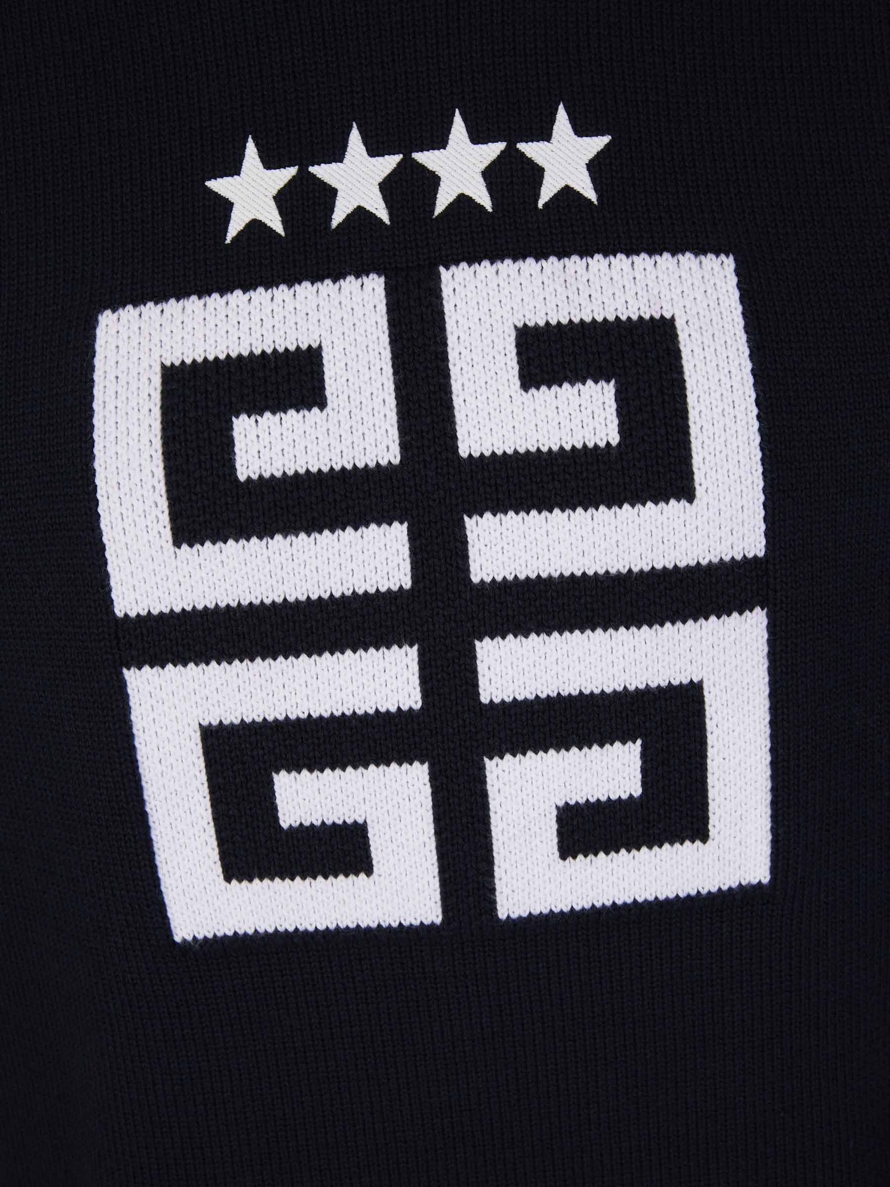 Outlet online Givenchy Hombre Jersey 4G Stars color Azul Noche sku 542-002334 01 - Foto 4