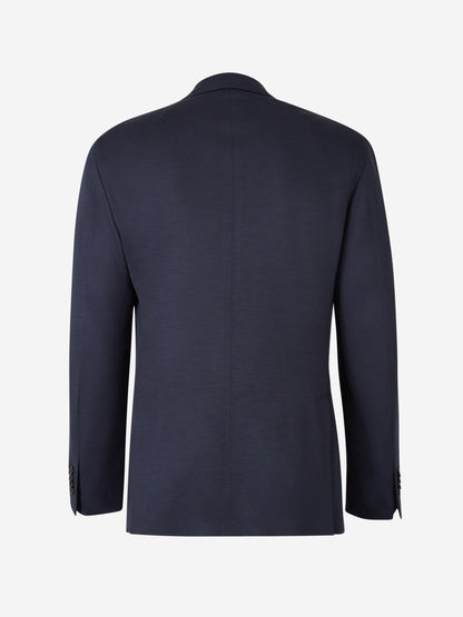 Outlet online Boglioli Hombre Americana Punto Lana color Azul Marino sku 302-003448 02 - Foto 2