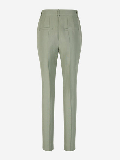 Outlet online Dorothee Schumacher Mujer Pantalones Formales Lino color Verde Menta sku 761-003499 01 - Foto 3