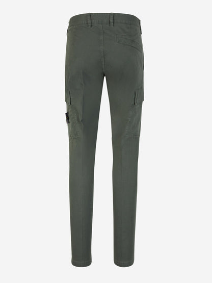 Outlet online Stone Island Hombre Pantalones Algodón Logo color Verde Oscuro sku 521-003028 02 - Foto 3