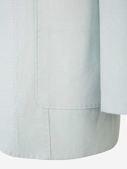 Outlet online Zimmermann Mujer Blazer Natura Lino color Turquesa sku 741-002128 01 - Foto 4